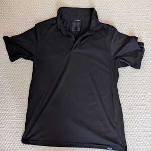 Patagonia Capilene Cool Black Polo Shirt
